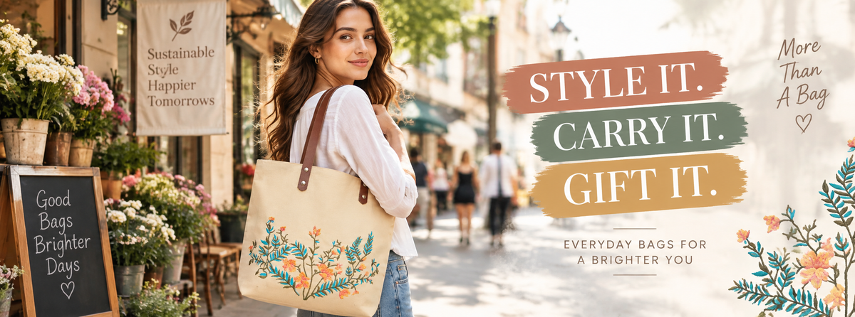 How to Style an Embroidered Canvas Bag for Everyday Outfits and Gifting